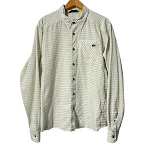 Arc'teryx Men's Green Checkered Casual Button Down Shirt Size L